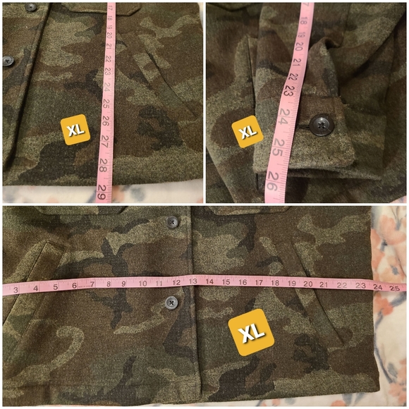 NWT Calvin Klein Wool Blend Camo Jacket - Picture 14 of 14